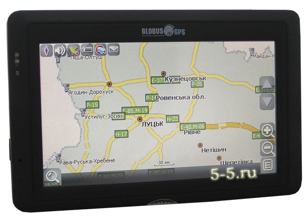 Автомобильный GPS навигатор GLOBUS GL-600NEW 5.0