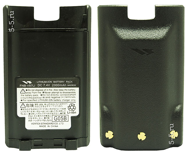 FNB-V87Li 2000 мАч -литиевый аккумулятор для раций Vertex VX-821/VX-921