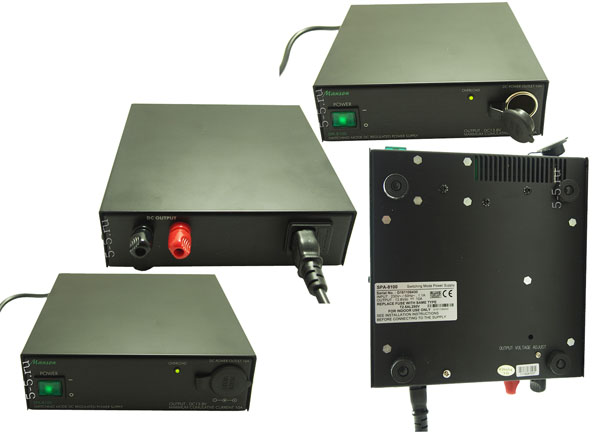Manson SPA-8100 импульсный блок питания с выходом прикуривателя для радиостанций до 10А
