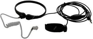 EMP-3962 (K) Лёгкая ларингофонная гарнитура (ларингофон) скрытого ношения с выносной кнопкой на липучке Kenwood (оригинальная)