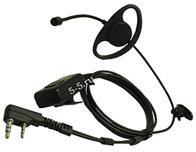 EMP 3949 (K) Гарнитура с выносным регулируемым микрофоном на гибкой дужке и громким динамиком и выносной кнопке на липучке на палец Kenwood