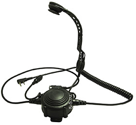 EMP-X1 (K) Профессиональная черепная ларингофонная гарнитура (ларингофон) под каску, шлем Kenwood,Motorola,Midland, Vertex, Icom, Yaesu,HYT