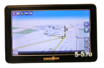 Автомобильный GPS навигатор GLOBUS GL-570W 5.0