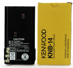 KNB-14 - Ni-Cd аккумулятор 600 мАч для раций Kenwood 2107/3107/278/378 тонкий и лёгкий