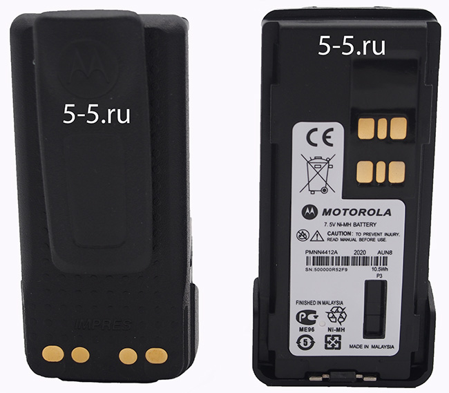 Motorola PMNN4412A Ni-MH 1500 мАч для раций DP4400/DP4401/DP4800/DP4801