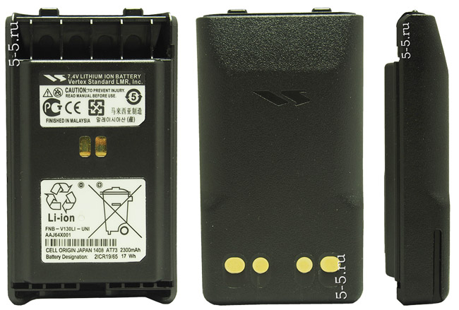 FNB-V130Li 2300 мАч -литиевый аккумулятор для раций Vertex раций Vertex VX351/VX354