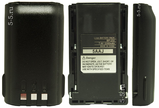 BP-232H Li-ION 2200 мАч аккумулятор для раций IC-A14/IC-A15/IC-F43GT