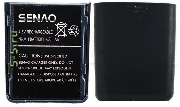 аккумулятор для радиотелефона SENAO 258 plus, 259 Deluxe - ёмкость 750 мАч