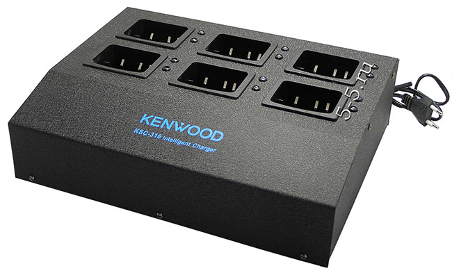 KSC-356 - 6-ти позиционное зарядное устройство для раций Kenwood  2206/3206/3207/2307/3307 LI-ION