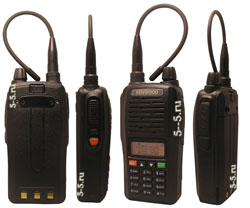 Двухдиапазонная носимая радиостанция Kenwood TH-X5 Extreme, 8 Вт, FM радиоприёмник, 136-174 и 400-470 МГц, версия 2014 г., Li-Ion аккумулятор 2500 мАч