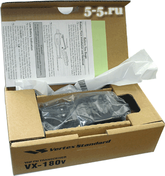 комплект поставки рации Vertex VX-180